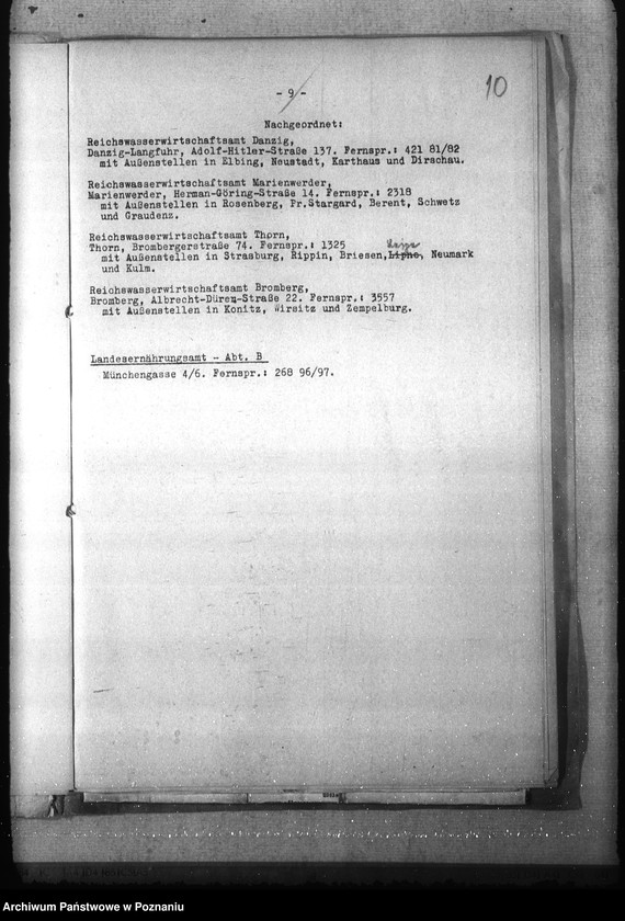 Obraz 14 z jednostki "Geschäftsverteilungsplan der Behörde des Reichsstatthalters in Danzig- Westpreussen"