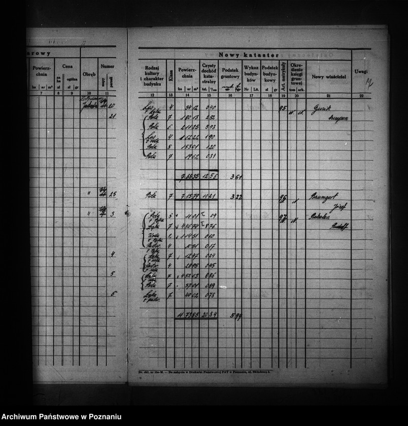 Obraz 11 z jednostki "Ostateczny rejestr pomiarowy obrębu Jastrzębie powiat bydgoski"