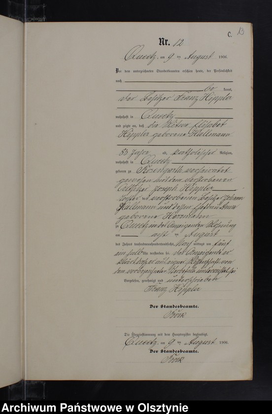 image.from.unit.number "Sterbe-Neben-Register Nr.1-21"