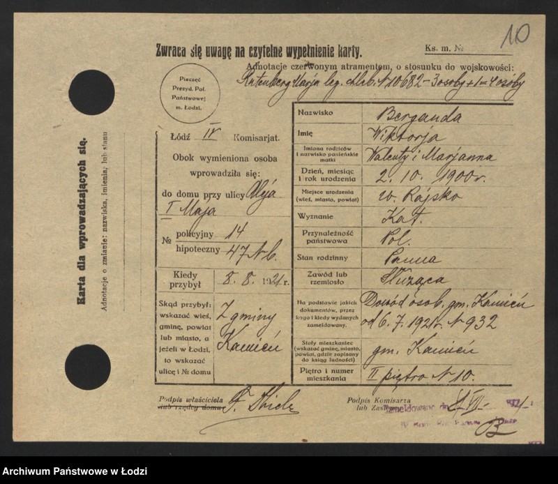 image.from.unit.number "[Spis ludności Łodzi] Berginda - Berkowicz"