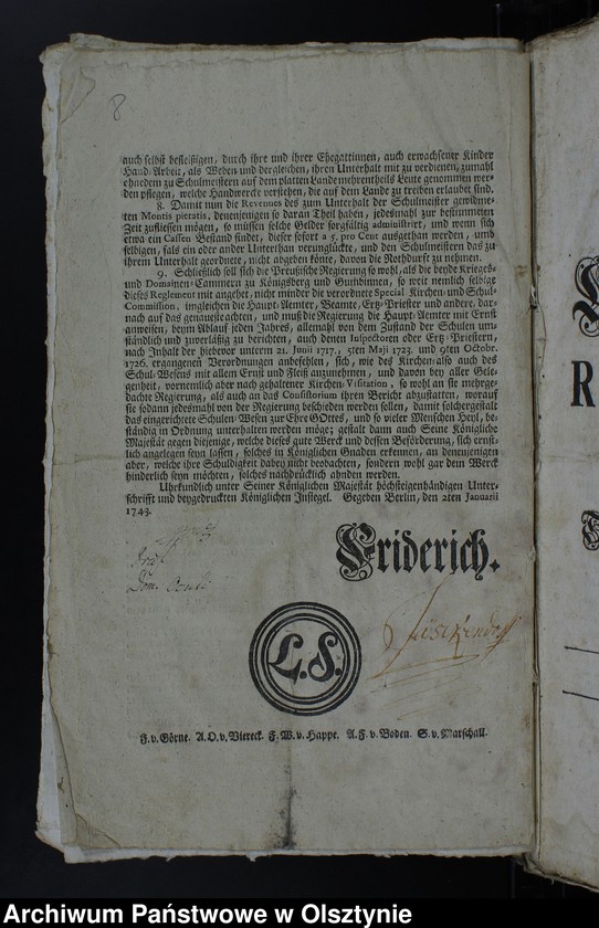 image.from.unit.number "Registrant der Kirchen und Schulen Registratur in Jäskendorff"