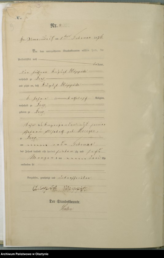 image.from.unit.number "Sterbe-Haupt-Register Nr 1 - 77"