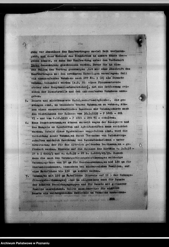 Obraz 11 z jednostki "Wohnungsbau für die Bediensteten der gauselbstverwaltung [Erlasse usw.]."