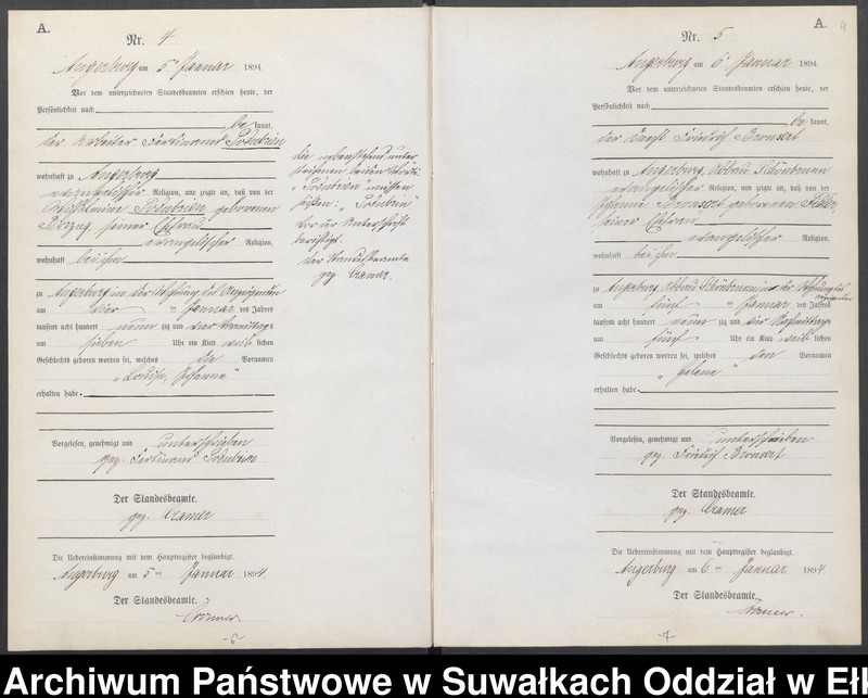 image.from.unit.number "Geburts-Neben-Register des Preussischen Standes-Amtes Angerburg Kreis Angerburg"