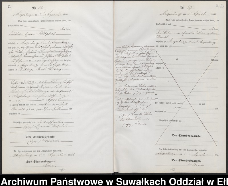 image.from.unit.number "Sterbe-Neben-Register des Preussischen Standes-Amtes Angerburg Kreis Angerburg"
