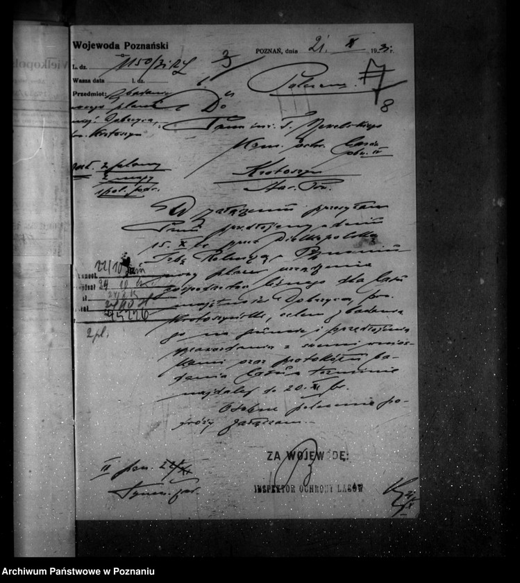 image.from.unit.number "Majętność leśna Dobrzyca powiat krotoszyński"