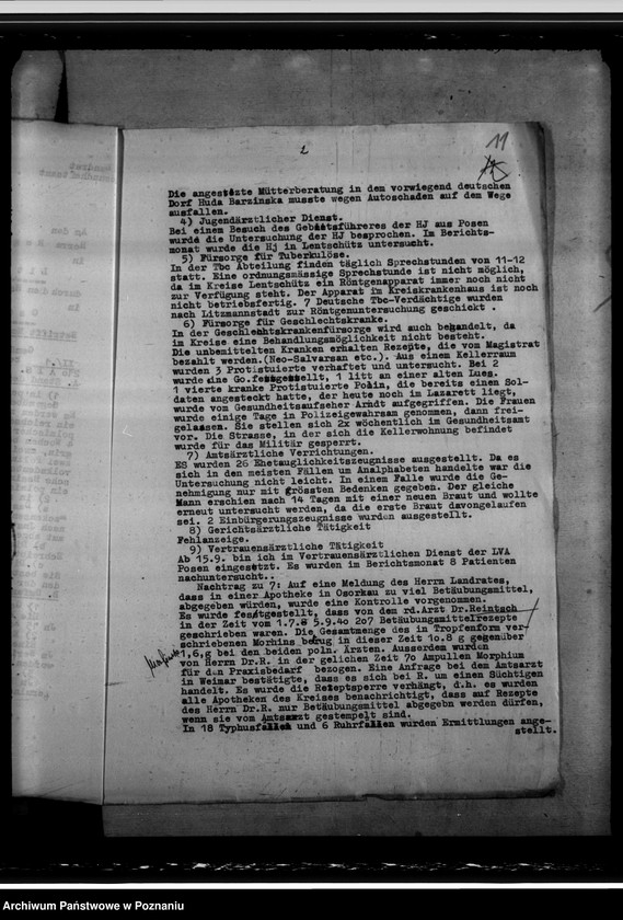 Obraz 15 z jednostki "Stand des Gesundheitswesens im Kreise Lentschütz (Łęczyca)"