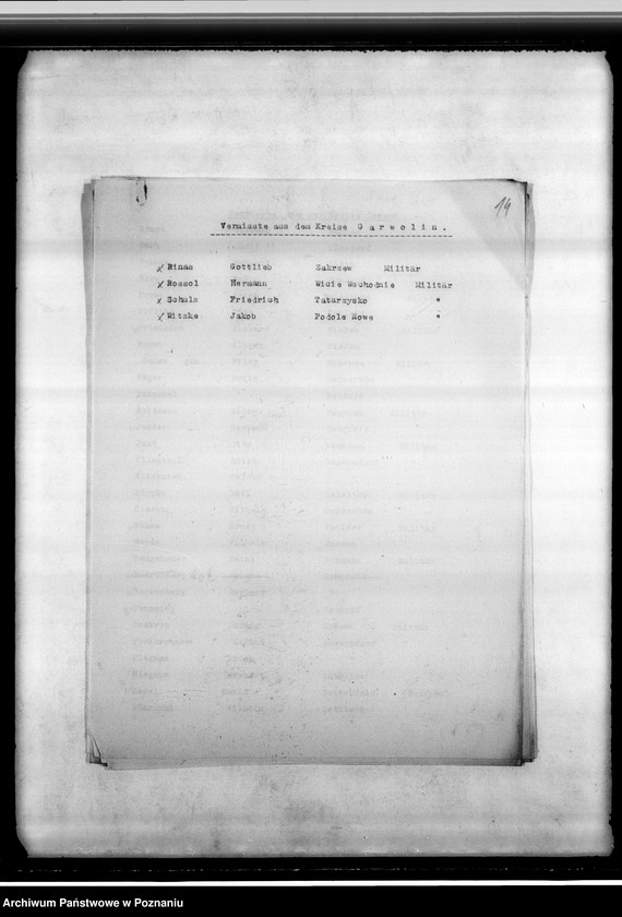 Obraz 18 z jednostki "Spisy miejscowych Niemców, którzy zginęli w 1939 roku"