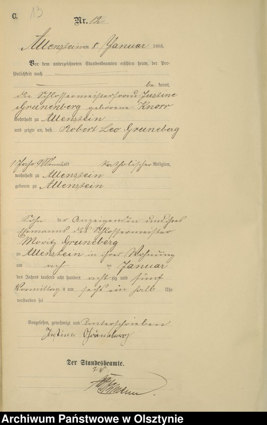 image.from.unit.number "Sterbe-Haupt-Register Nr 1 - 395"