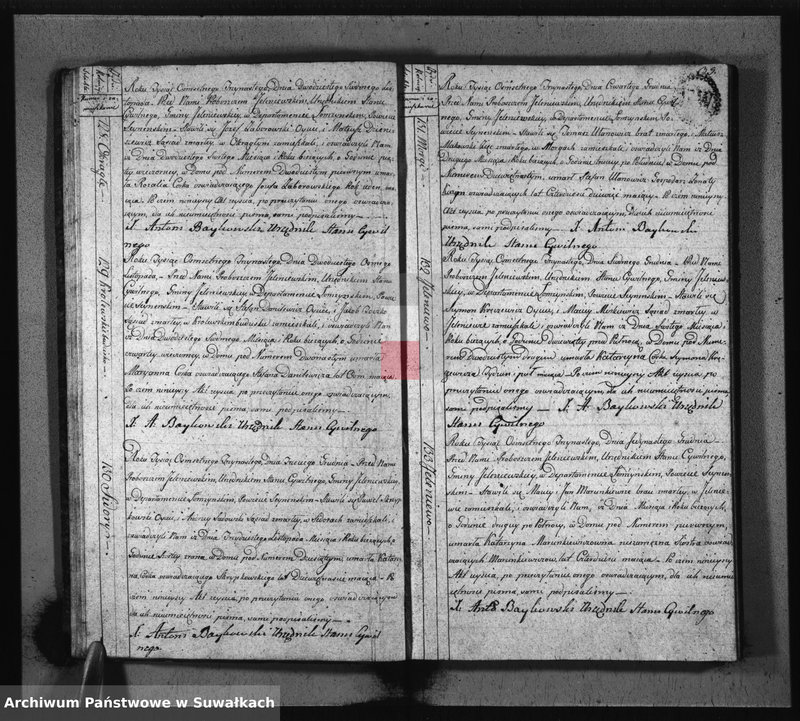 image.from.unit.number "Akta Stanu Cywilnego Umarłych w Gminie Jeleniewskiey od Dnia 1-go Stycznia 1813 Roku."