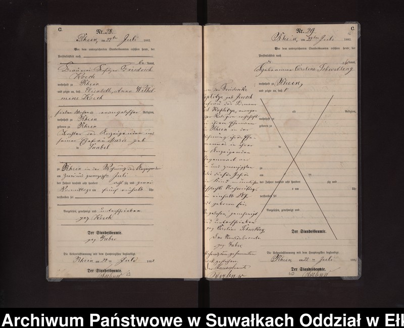 image.from.unit.number "Sterbe-Neben-Register des Preussischen Standes-Amtes Rhein Kreis Loetzen"