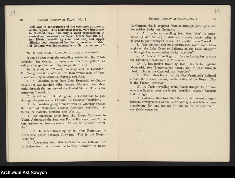 image.from.unit.number "American Polish Chamber of Commerce and Industry in the United States, Inc.; Załączniki: 1) Polish Library of Facts, No. I. Polish-German Relations; N.Y. 1931 (broszura); 2) Program przyjęcia na cześć I. J. Paderewskiego, 18 V 1932 (druk); L.1"
