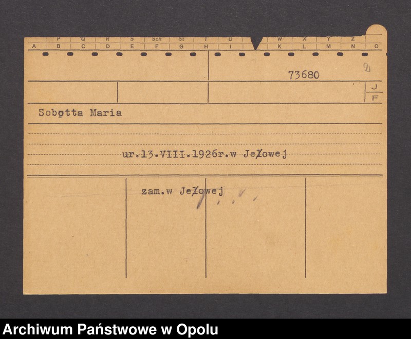 Obraz 4 z jednostki "[Franiczok Anton, Ratibor-Süd]"