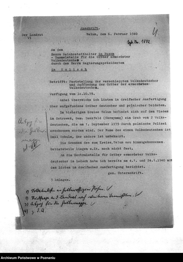 Obraz 8 z jednostki "Amtliche Meldungen Kreis Welun (Wieluń)"