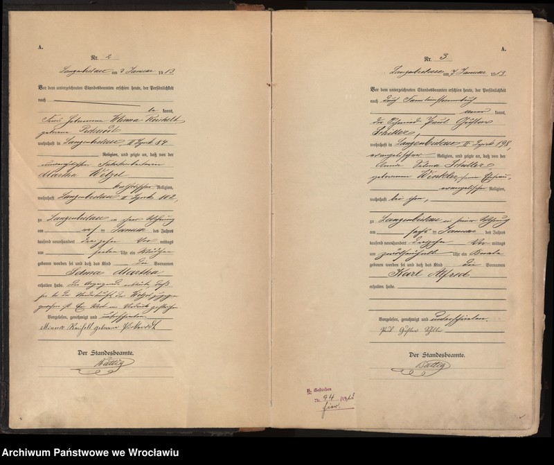 image.from.unit.number "Księga urodzeń Bielawa (Langenbielau) 1913"