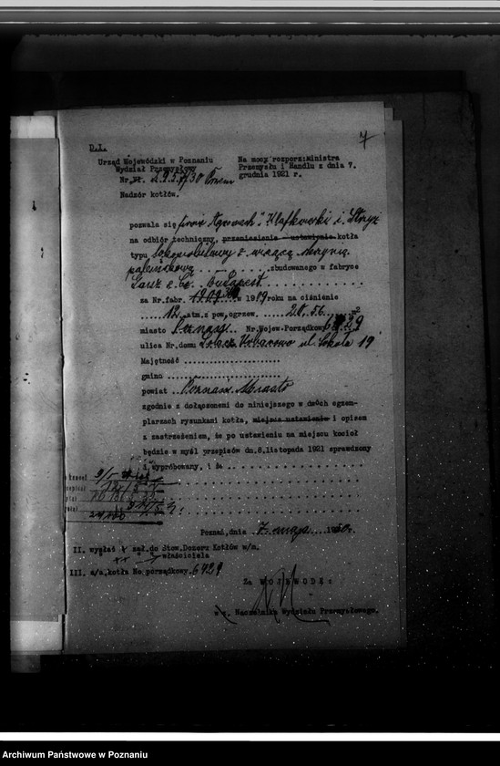 Obraz 11 z jednostki "Zakłady mechaniczne "Agromech" w Poznaniu- nr woj. kotła 6429"