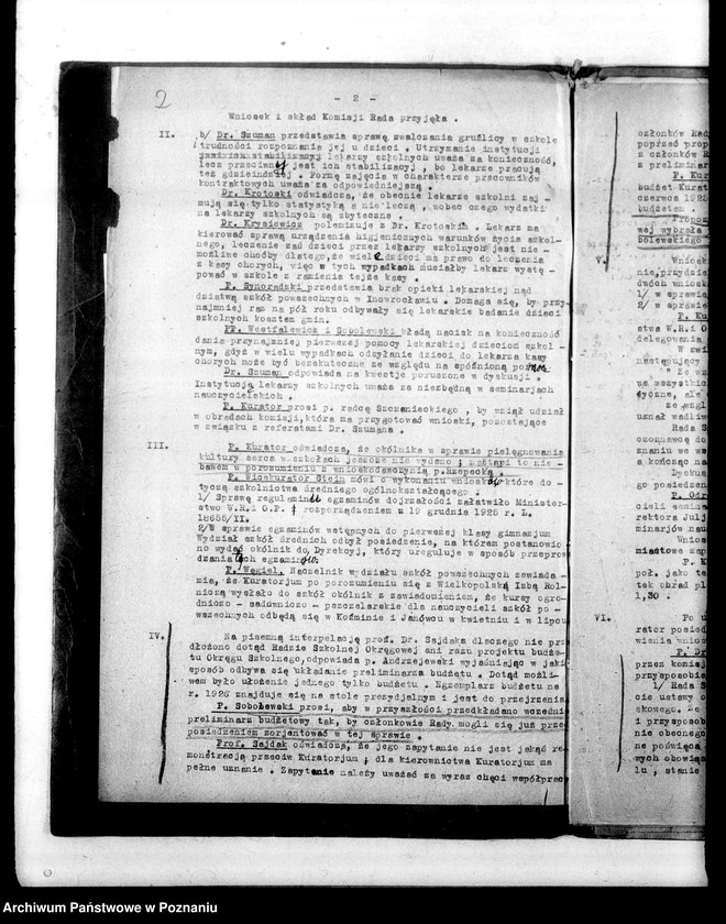 Obraz 6 z jednostki "[Protokoły z posiedzenia Rady Szkolnej Okręgowej Poznańskiej]"