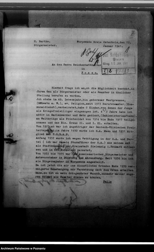 Obraz 6 z jednostki "Bewerbungen um Anstellung im Beamtendienst"