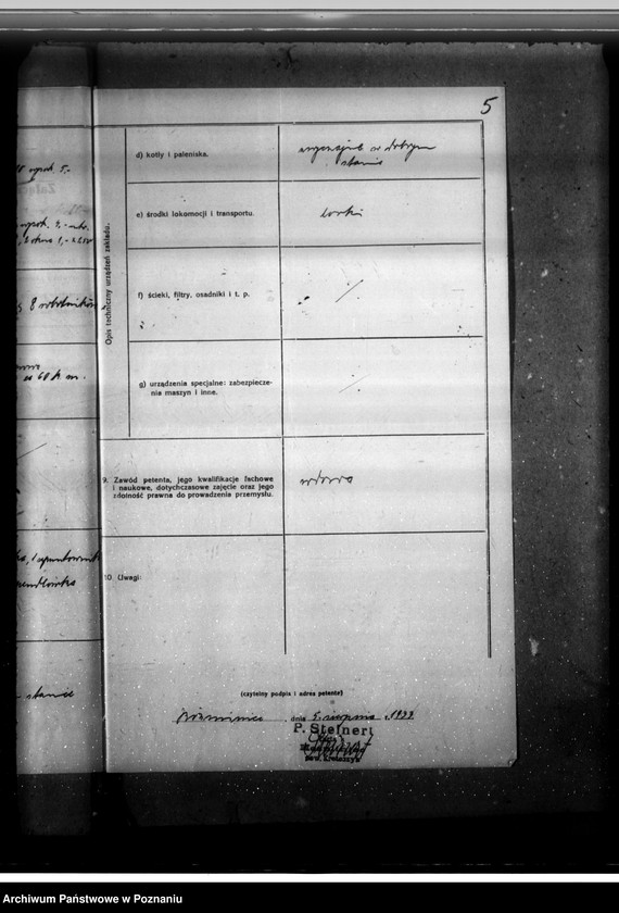 image.from.unit.number "Zatwierdzenie budowy tartaku Emmy Steinert w Koźminie pow. krotoszyński"