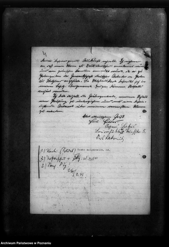 Obraz 8 z jednostki "Korespondencja w sprawie miejscowych Niemców z Wielkopolski i Śląska, którzy zginęli w 1939 roku"