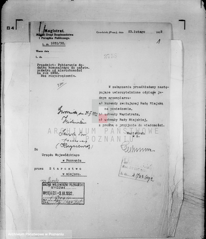 Obraz 5 z jednostki "Daniny komunalne miasta Grodziska"