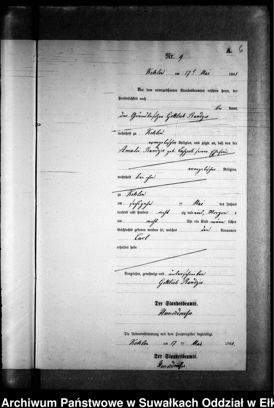 image.from.unit.number "Geburts-Neben-Register des Preussischen Standes-Amtes Kehlen Kreis Angerburg"