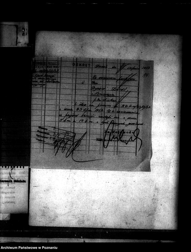 Obraz 19 z jednostki "Wyłączenie z art. 5 ustawy o wykonaniu reformy rolnej z majątku Niemierzewo powiatu międzychodzkiego"