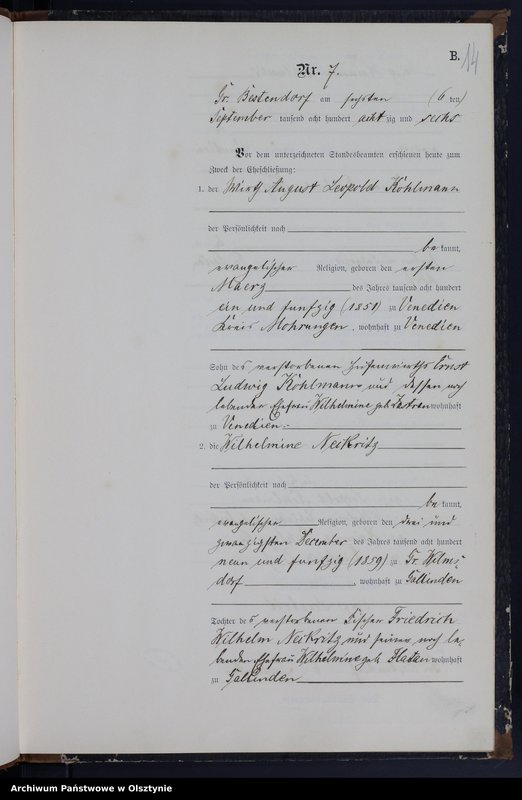 image.from.unit.number "Heiraths-Neben-Register Nr 1 - 11"