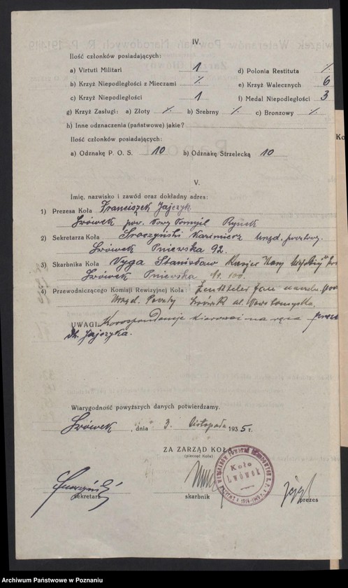 Obraz 8 z jednostki "Lwówek, powiat Nowy Tomyśl - akta koła."