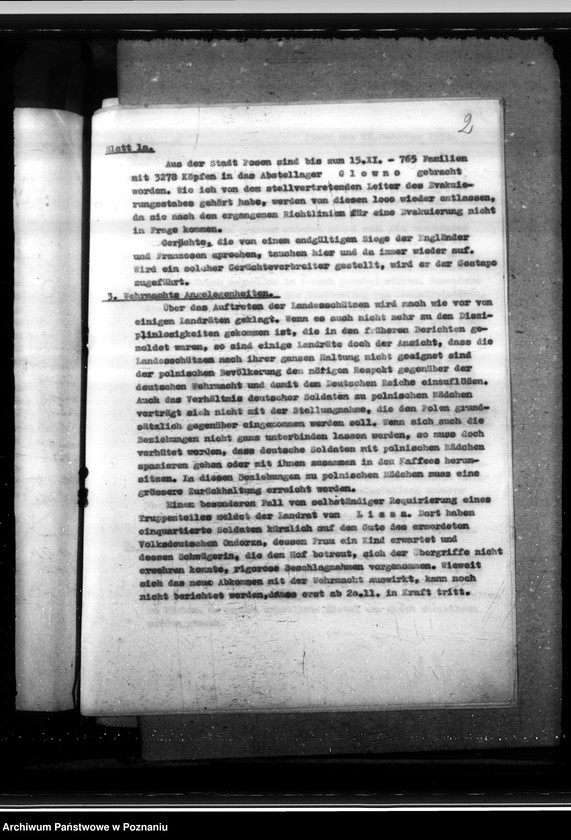 Obraz 5 z jednostki "Lageberichte des Regierungspräsidenten - Posen"