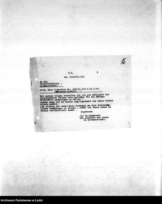 Obraz 14 z jednostki "[Resorty pracy M-P. Niemieckie zamówienia skierowane do resortów pracy, produkcja, zapotrzebowania materiałów do produkcji]"