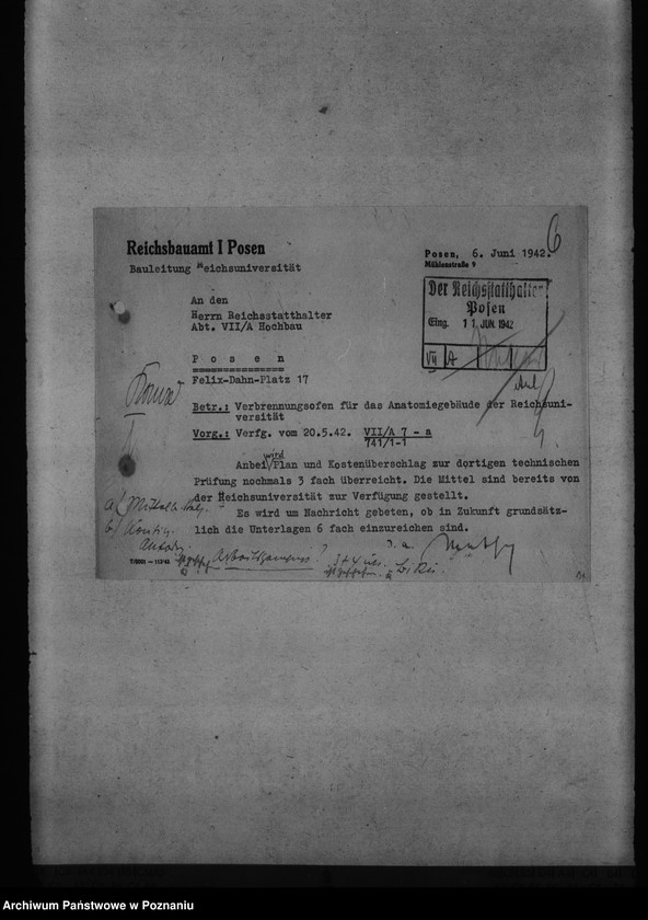 Obraz 10 z jednostki "Bauten für die Reichsuniversität Posen"