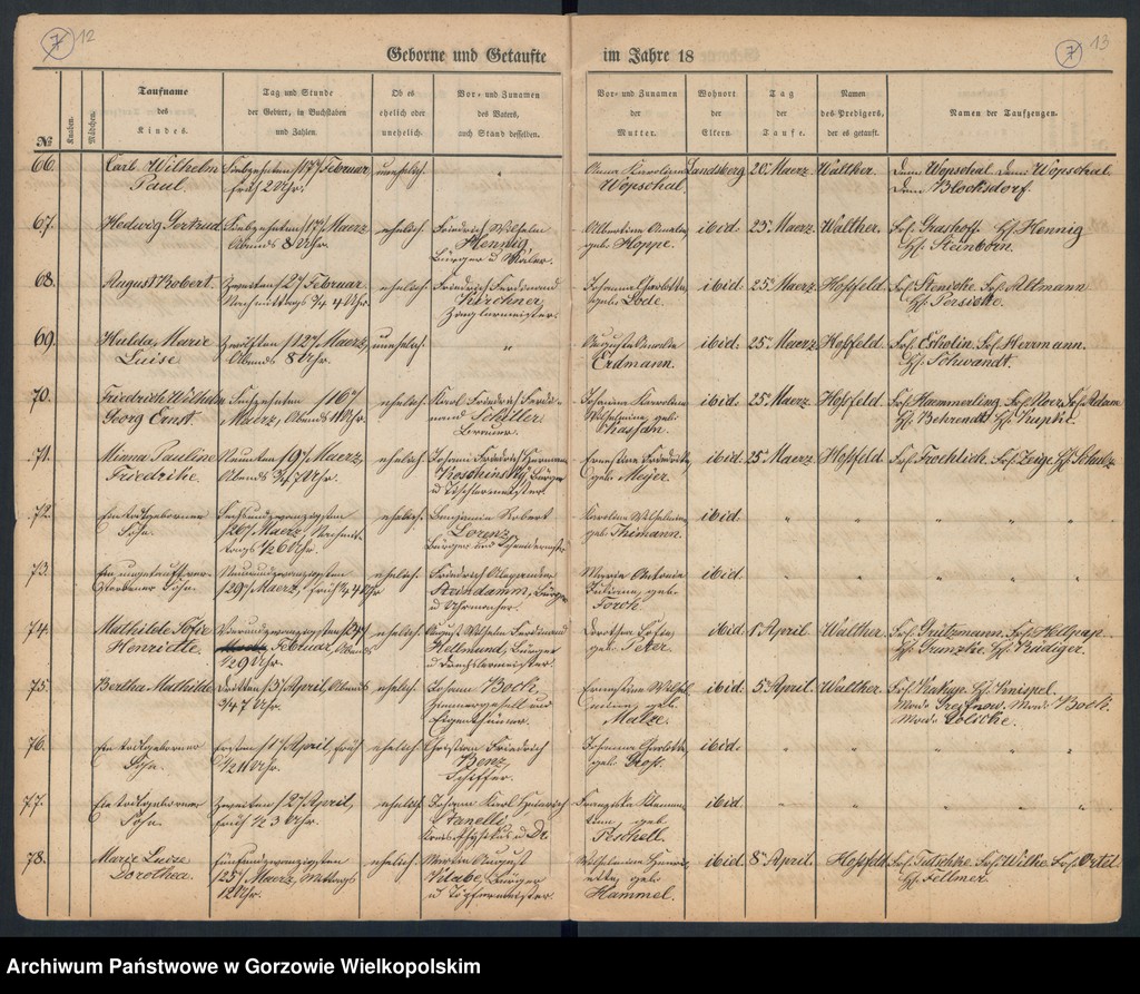 image.from.unit.number "Duplikate der Hauptkirche zu Landsberg an der Warthe (zawiera też księgę zgonów Konkordien Kirche z 1849 r.)"