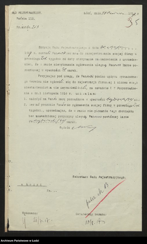 Obraz 7 z jednostki "Kopel Gutman i Perlberg - fabryka wyrobów wełnianych i półwełnianych"