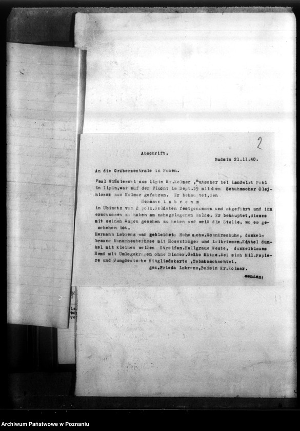 Obraz 6 z jednostki "Hermann Labrenz aus Budrin, Kreis Kolmar (Chodzież)"