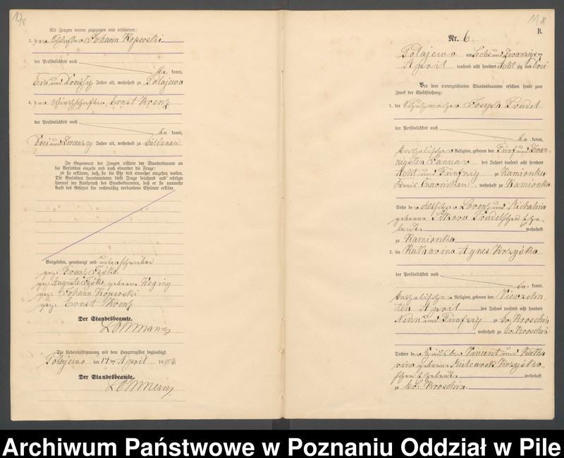 Obraz 8 z jednostki "Księga małżeństw"
