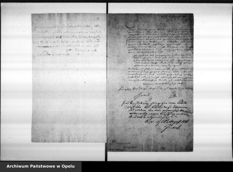 Obraz 10 z jednostki "Acta des Magistrats zu Oppeln betreffend die Manquements des Magazin Rendanten Schreiber pro 1816 Vol. I"