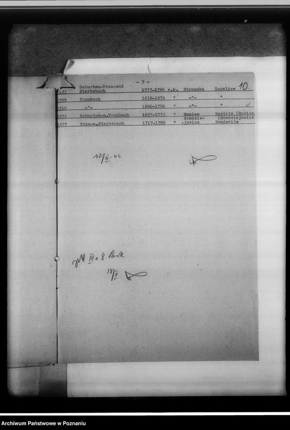 image.from.unit.number "Einziehungsprotokolle [ksiąg kościelnych] Kreis Lask [powiat łaski, województwo łódzkie]"