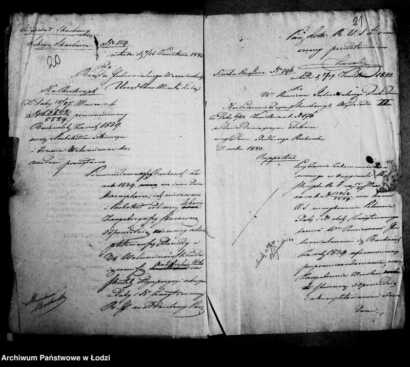 Obraz 19 z jednostki "Akta tyczące się rachunków rocznych za lata 1840"