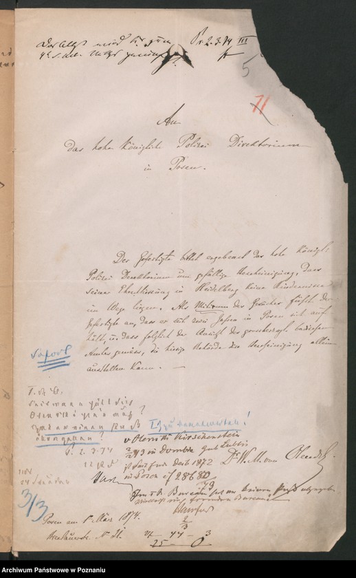 Obraz 8 z jednostki "A. betr. Dr W. M. von Olendzki"