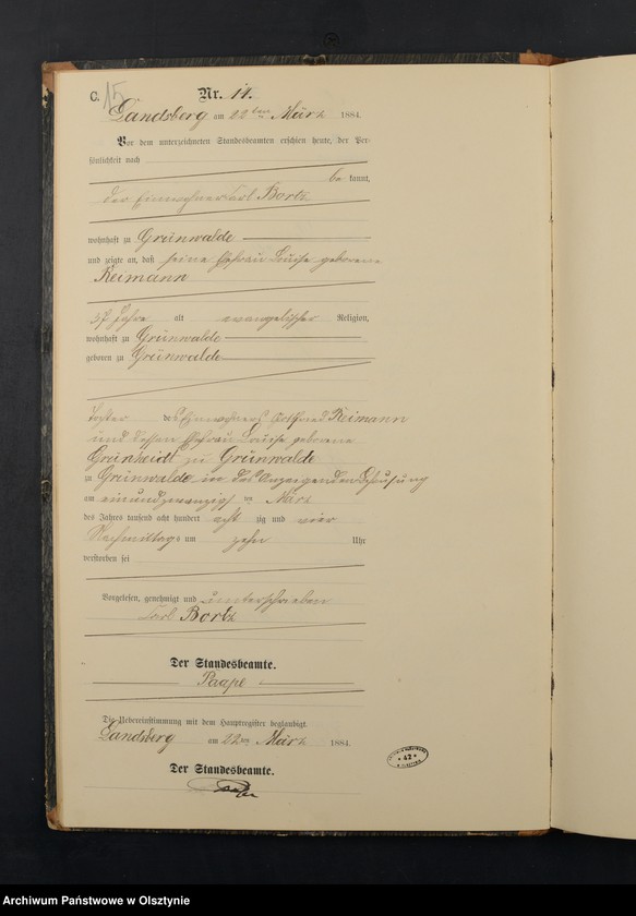 image.from.unit.number "Sterbe-Neben-Register Nr 1 - 72"