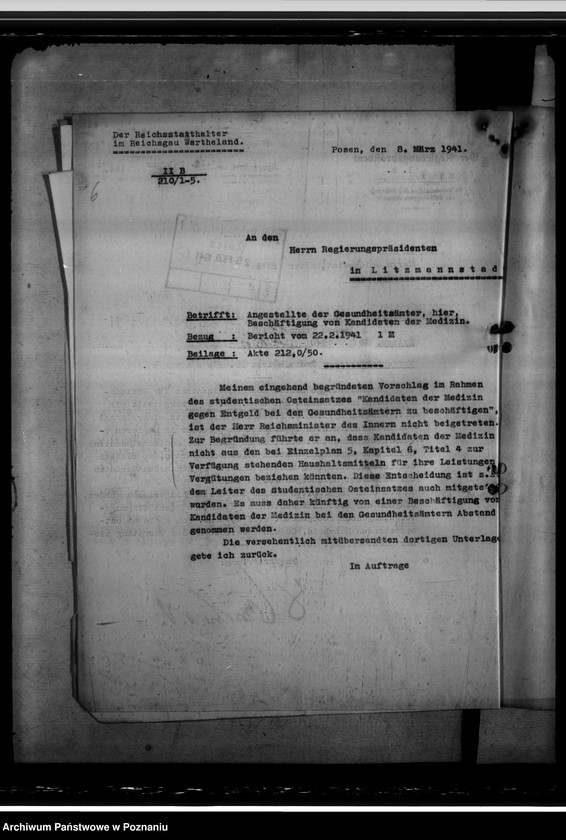 Obraz 10 z jednostki "Mitarbeit von Kandidaten der Medizin in öffentlichem Gesundheitsdienst"