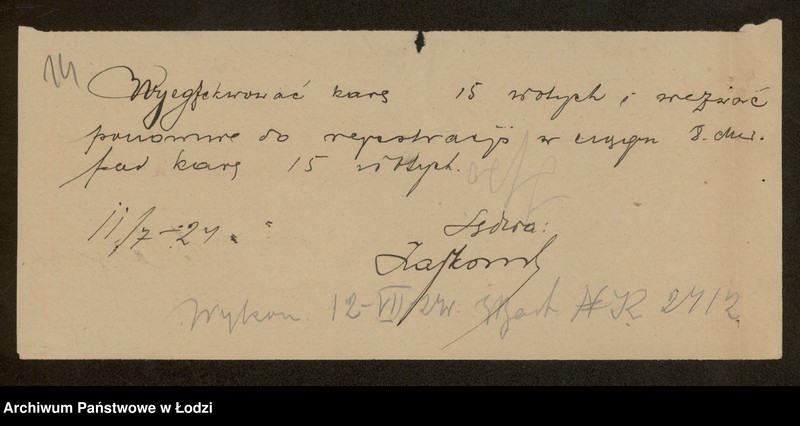 Obraz 16 z jednostki "jakób Pechter- sprzedaż manufaktury, galanterii, konfekcji i przędzy"