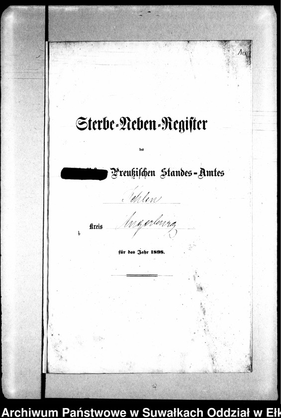 image.from.unit.number "Sterbe-Neben-Register des Preussischen Standes-Amtes Kehlen Kreis Angerburg"