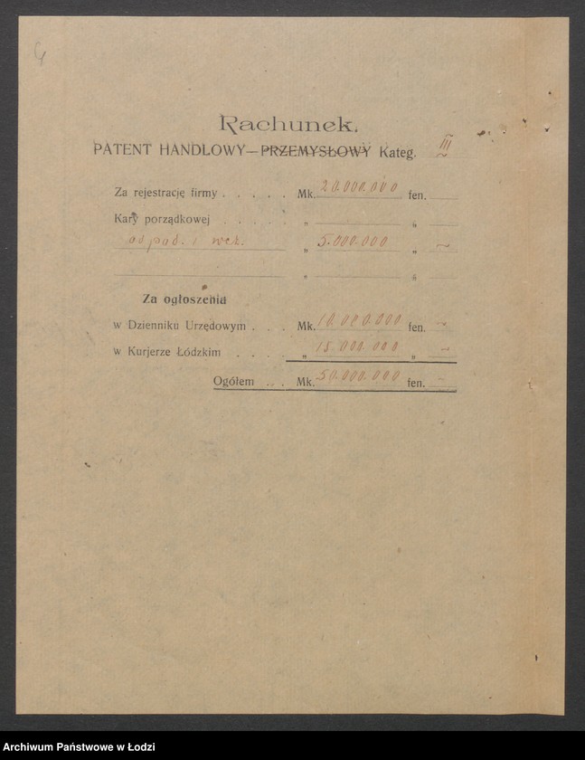 Obraz 8 z jednostki "Franciszek Czuparski- sprzedaz gazet, kalendarzy i starego papieru"