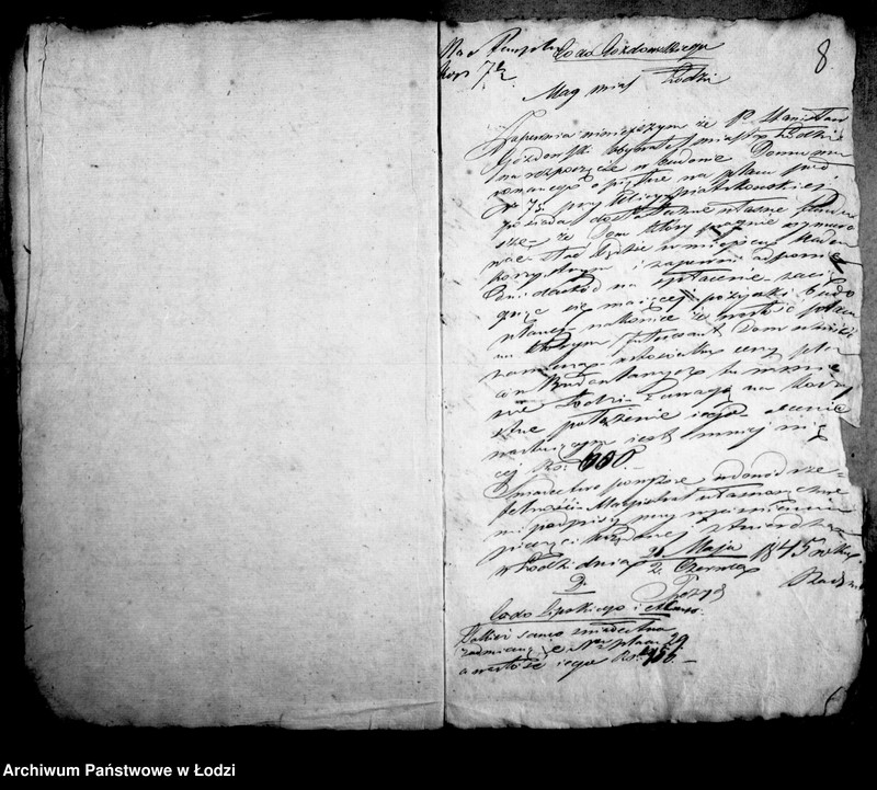 Obraz 10 z jednostki "Akta tyczące się pożyczki budowlanej Hersza Lipskiego i Lajzera Bergera"