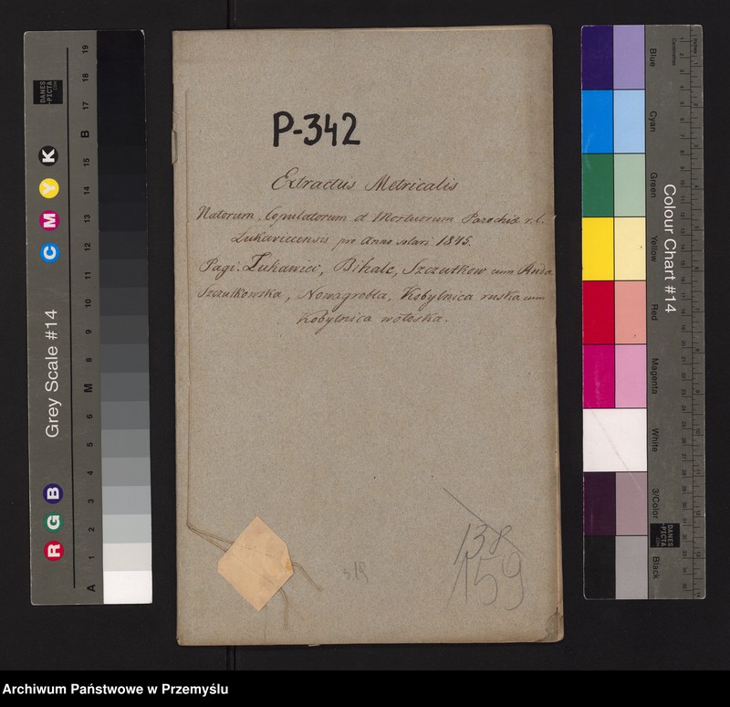 image.from.unit.number "Extractus ex libris metricalibus natorum, copulatorum et mortuorum ecclesia parochialis r.l. Łukawicensis pro anno solari 1845. Pagi: Łukawiec, Bihale, Szczutków cum Ruda Szczutkowska, Nowa Grobla, Kobylnica Ruska cum Wołoska [Wyciąg z ksiąg metrykalnych urodzeń, małżeństw i zgonów parafii obrządku łacińskiego w Łukawcu za rok 1845 wsie – Łukawiec, Bihale, Szczutków z Rudą Szczutkowską, Nowa Grobla, Kobylnica Ruska i Wołoska]"