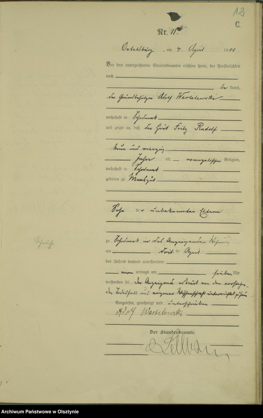 image.from.unit.number "Sterbe-Haupt-Register Nr 1 - 46"