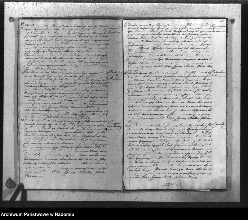 Obraz 13 z jednostki "Duplikat akt religijno-cywilnych urodzonych, zaślubionych i zmarłych gminy i parafii Brzóza na rok 1834"