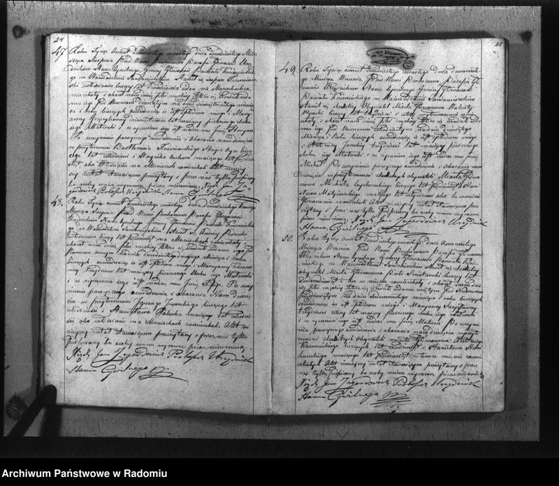 image.from.unit.number "Akta cywilne gminy Głowaczów na rok 1824"